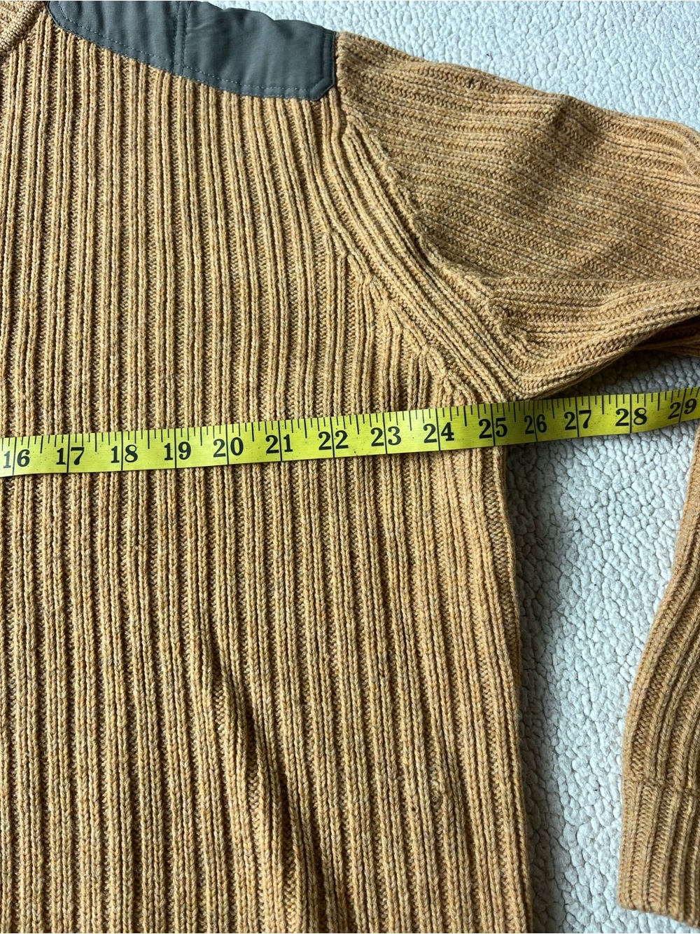 PATAGONIA 100% WOOL MENS FOG CUTTER SWEATER THICK TAN MENS XL - Picture 8 of 8